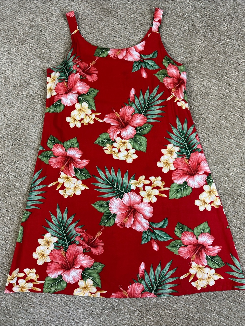 Vintage 90’s Resort Vacation Floral Slip Dress Coastal Tropical Hawaiian Mini S
